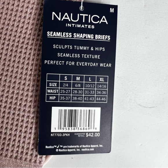 Nautica Women’s Shaping Briefs Sz Medium Lot/3 Stretch Tagless Multi Colors - Picture 6 of 7